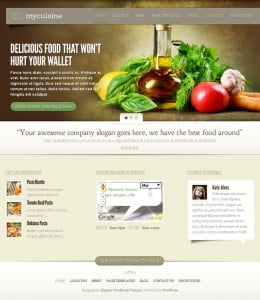 Wordpress Restaurant Theme and Custom Designs