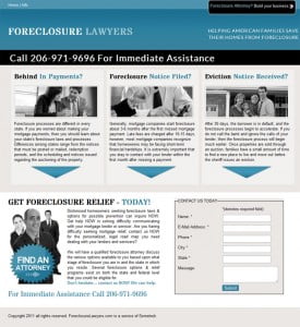 Foreclosure Lawyers.com design by SimcoMedia