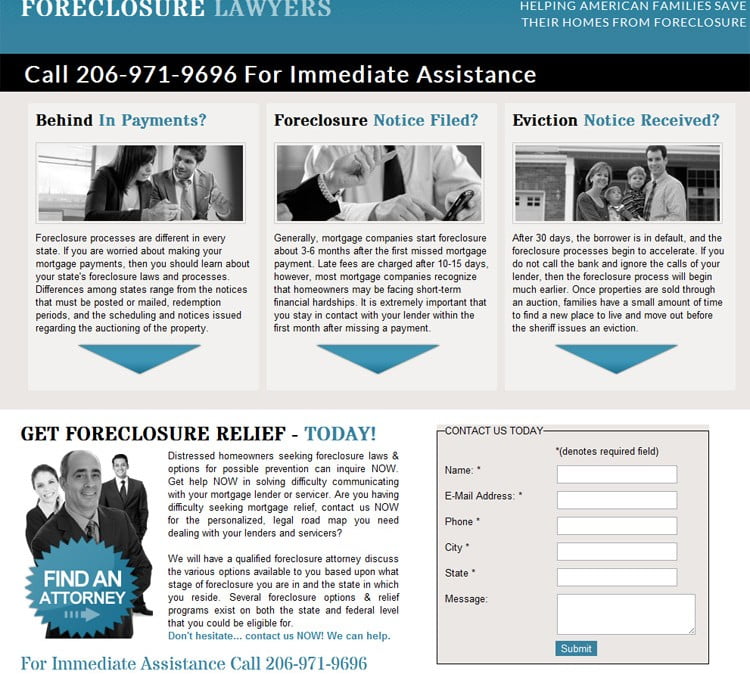 Foreclosure Lawyers Project Underway