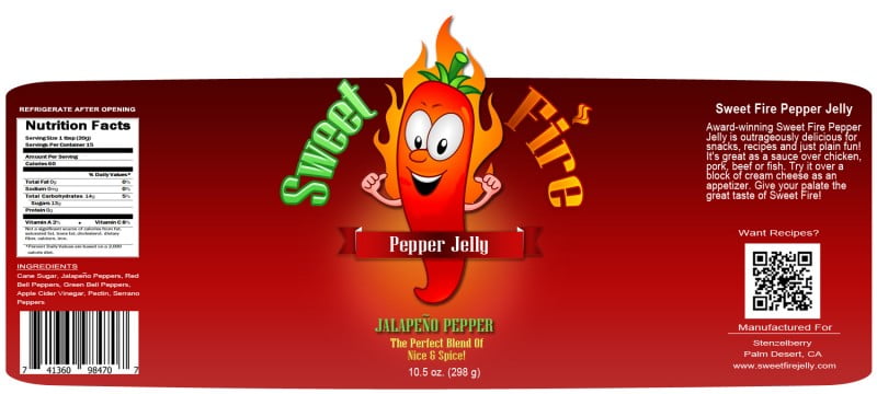 Sweet Fire Pepper Jelly