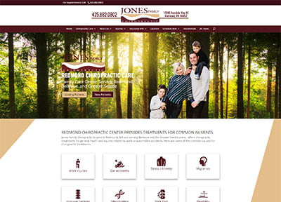 Jones Family Chiropractic Redesign