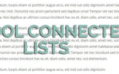 Cool List Connected Bullets For Divi